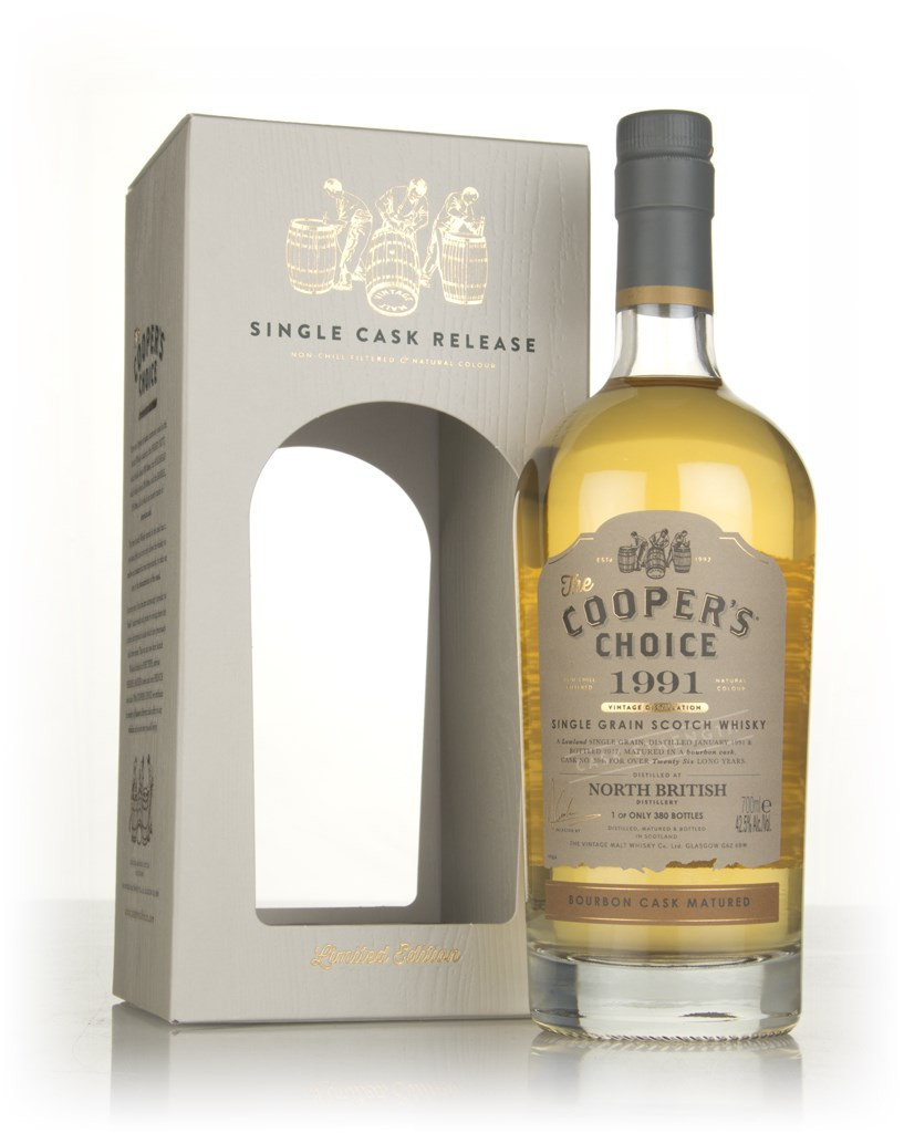 North British 26 Year Old 1991 (cask 304) - The Cooper's Choice (The Vintage Malt Whisky Co.) 70cl