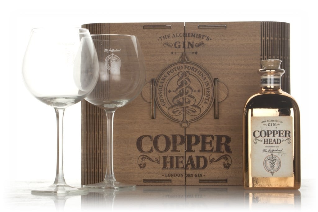 Copperhead Luxe Box Gift Set with 2x Glasses 50cl