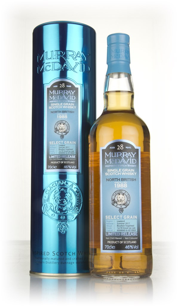North British 28 Year Old 1988 (casks 6008969 & 6018969) - Select Grain (Murray McDavid) 70cl Whisky