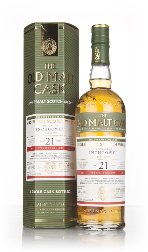 Inchgower 21 Year Old 1995 (cask 14253) - Old Malt Cask (Hunter Laing) 70cl