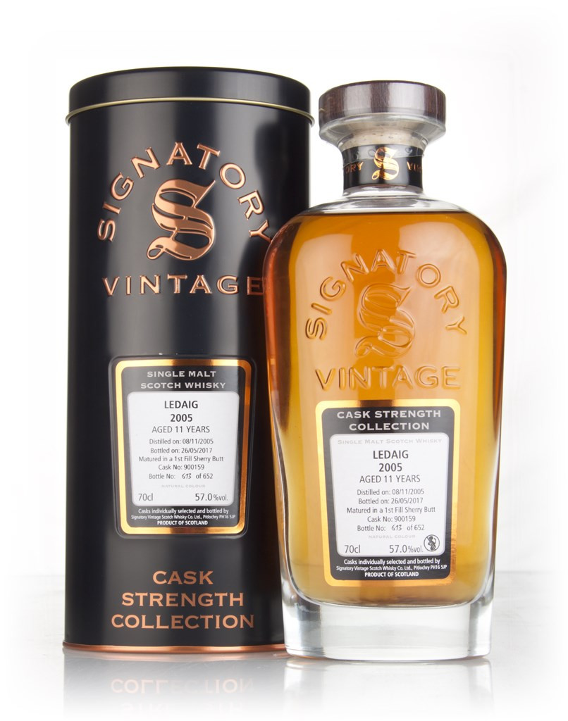 Ledaig 11 Year Old 2005 (cask 900159) - Cask Strength Collection (Signatory) 70cl