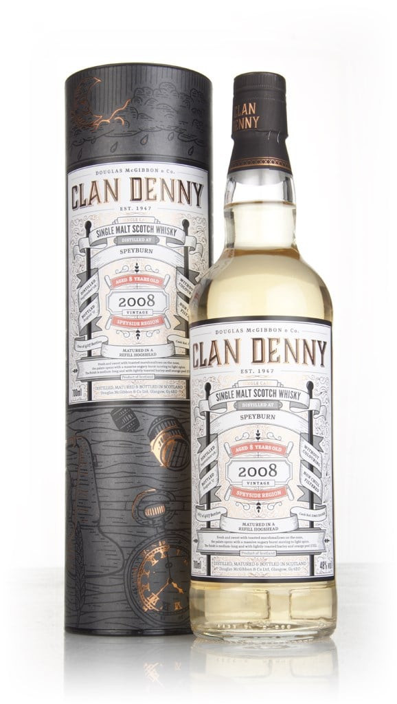 Speyburn 8 Year Old 2008 (cask 12068) - Clan Denny (Douglas Laing