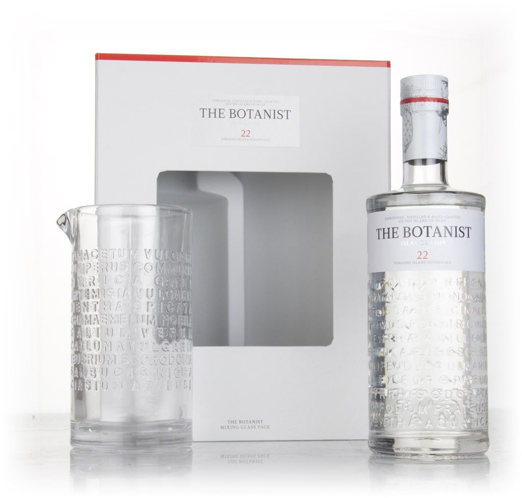 The Botanist Gift Pack with Mixing Glass 70cl