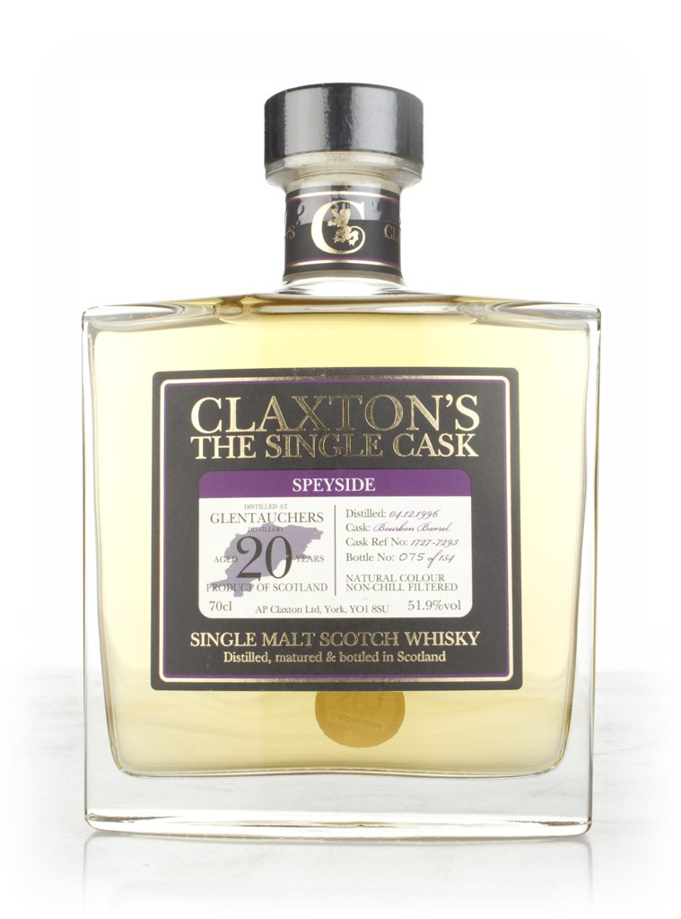 Glentauchers 20 Year Old 1996 (cask 1727-7293) - Claxton's 70cl