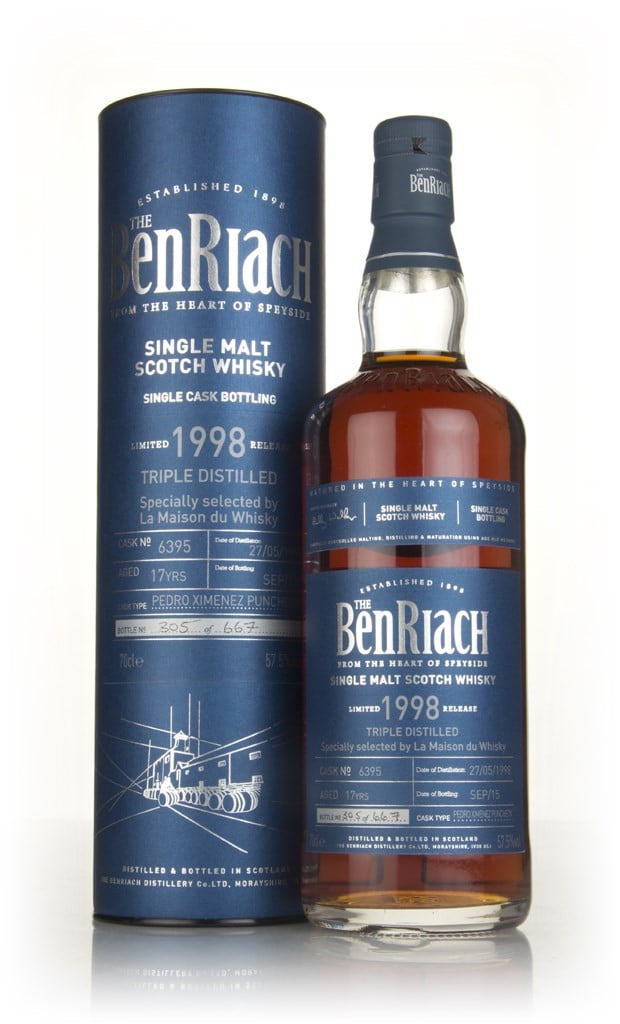 Benriach 17 Year Old 1998 (cask 6395) - Pedro Ximénez Puncheon 70cl