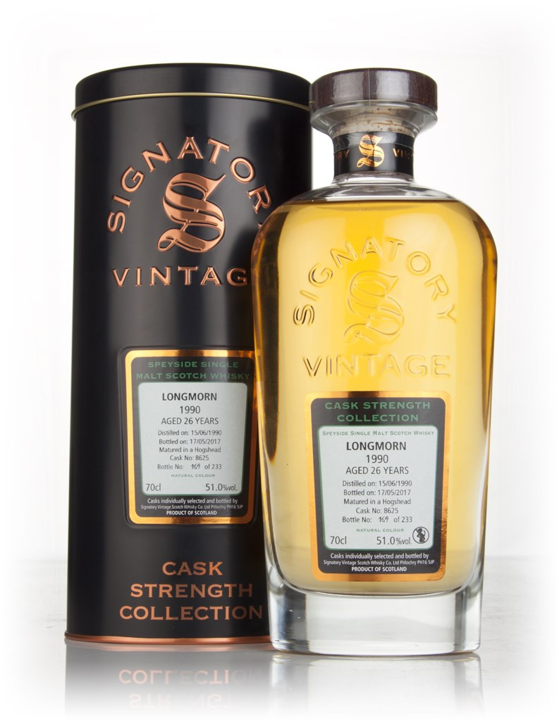 Longmorn 26 Year Old 1990 (cask 8625) - Cask Strength Collection (Signatory) 70cl