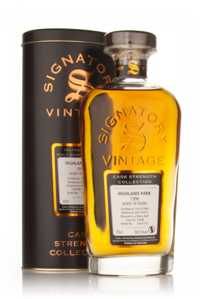 Highland Park 19 Year Old 1990 Cask 15696 - Cask Strength Collection (Signatory) 70cl