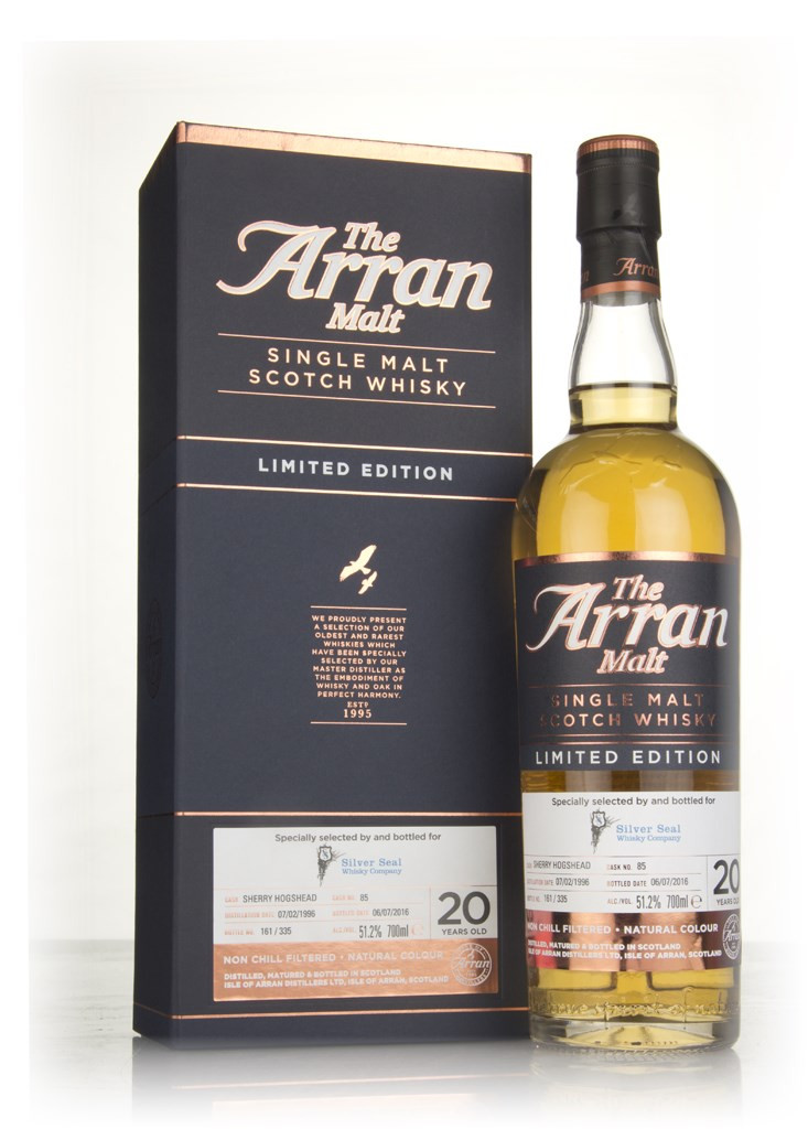 Arran 20 Year Old 1996 (cask 85) (Silver Seal) 70cl
