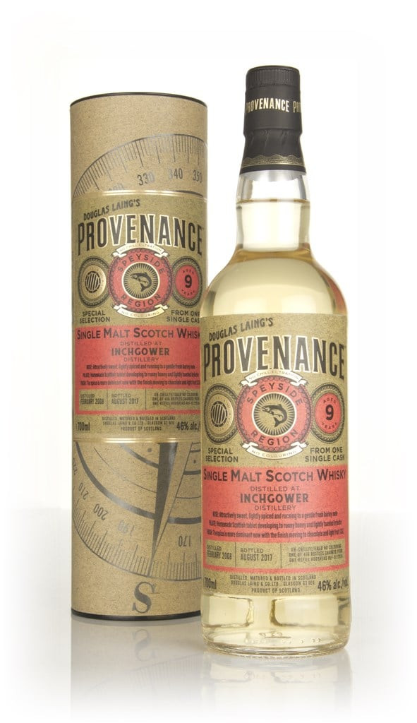 Inchgower 9 Year Old 2008 (cask 12028) - Provenance (Douglas Laing) 70cl