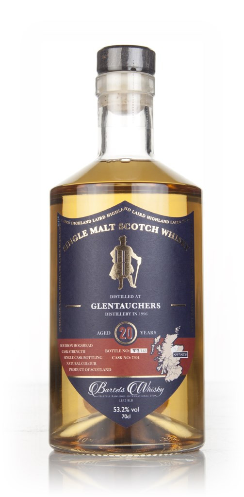 Glentauchers 20 Year Old 1996 (cask 7301) - Highland Laird (Bartels Whisky) 70cl