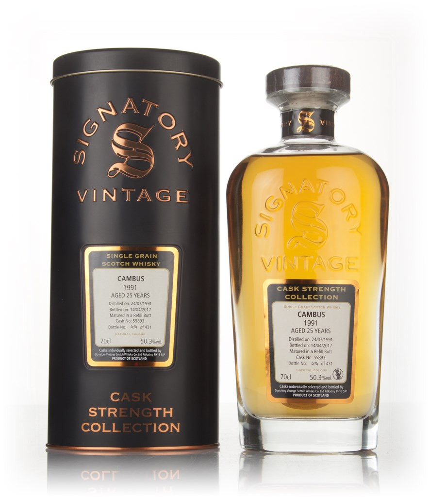 Cambus 25 Year Old 1991 (cask 55893) - Cask Strength Collection (Signatory) 70cl