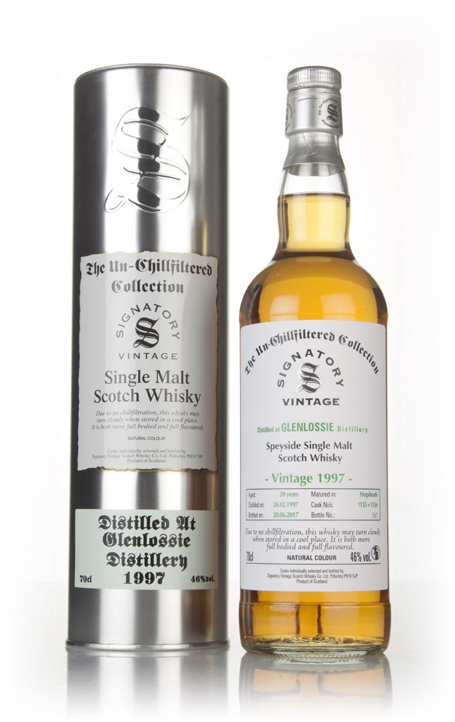 Glenlossie 20 Year Old 1997 (casks 1135 & 1136) - Un-Chillfiltered Collection (Signatory) 70cl