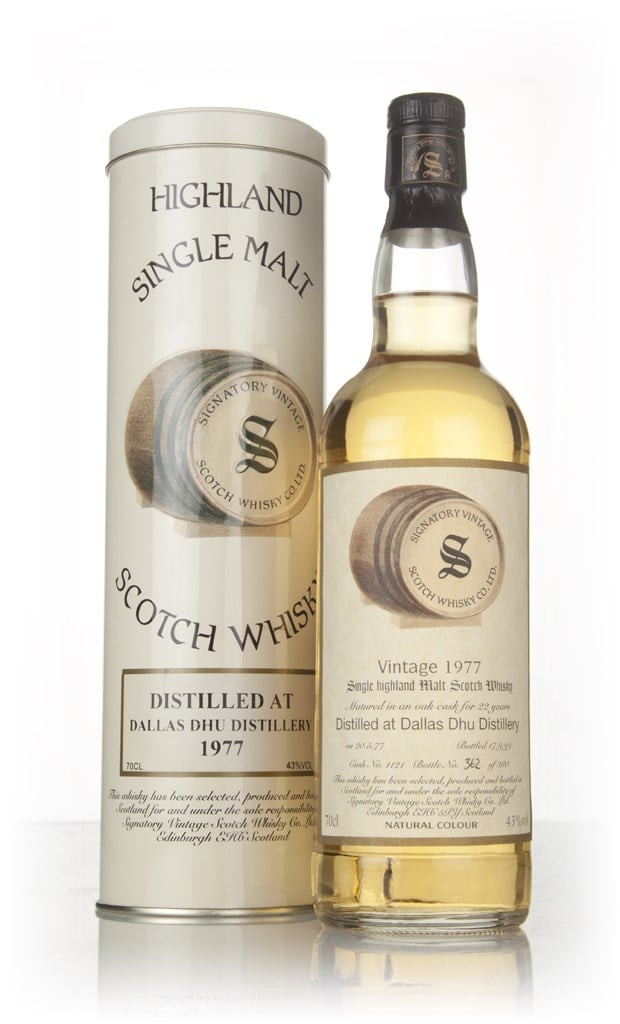 Dallas Dhu 22 Year Old 1977 (cask 1121) - Signatory Vintage 70cl