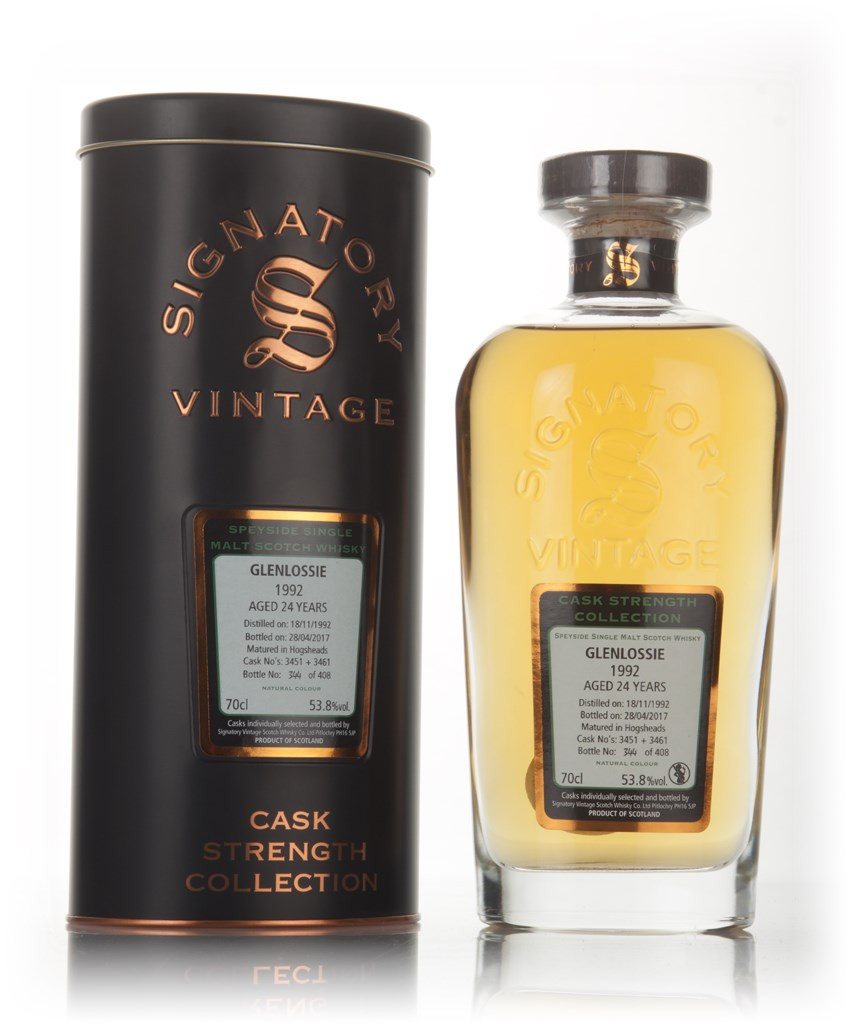 Glenlossie 24 Year Old 1992 (cask 3451 & 3461) - Cask Strength Collection (Signatory) 70cl