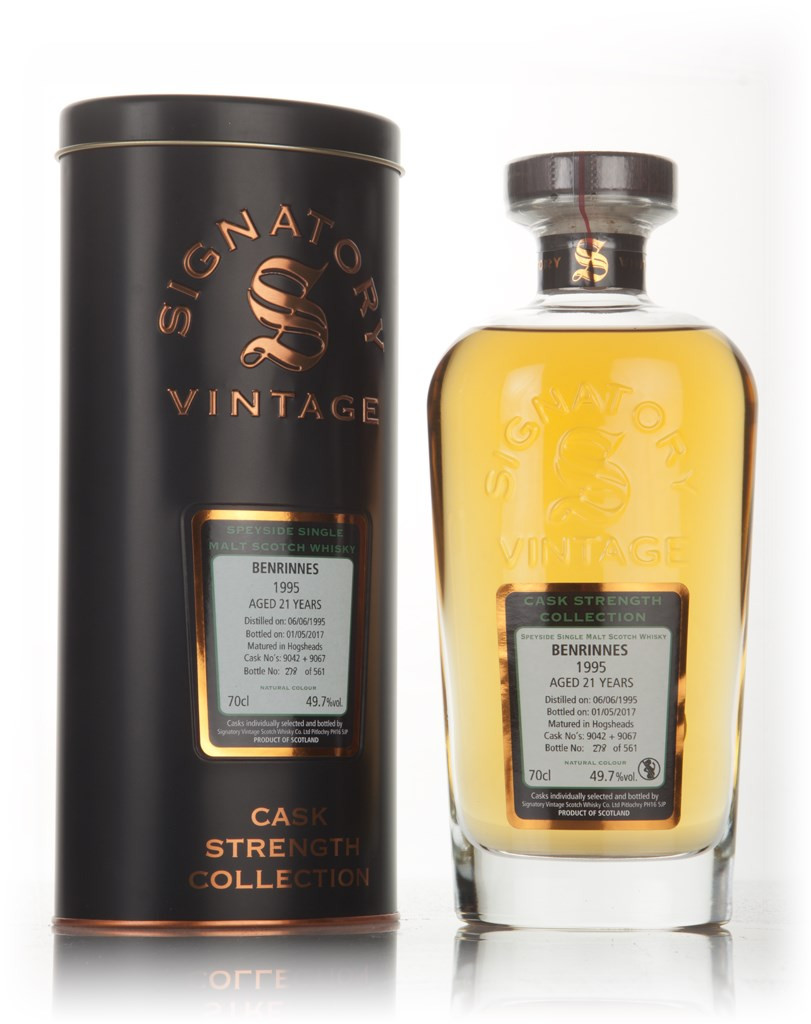 Benrinnes 21 Year Old 1995 (casks 9042 & 9067) - Cask Strength Collection (Signatory) 70cl