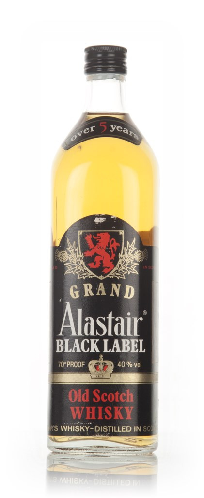 Grand Alastair 5 Year Old Black Label - 1980s 70cl