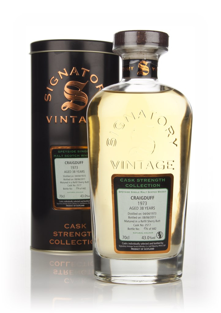 Craigduff 38 Year Old 1973 Cask 2517 - Cask Strength Collection (Signatory) 70cl