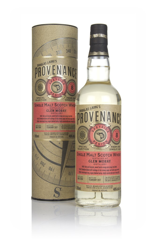 Glen Moray 8 Year Old 2008 (cask 11621) - Provenance (Douglas Laing)