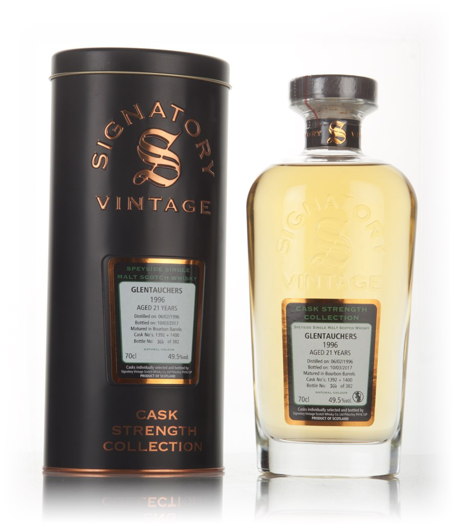 Glentauchers 21 Year Old 1996 (cask 1392 & 1400) - Cask Strength Collection (Signatory) 70cl