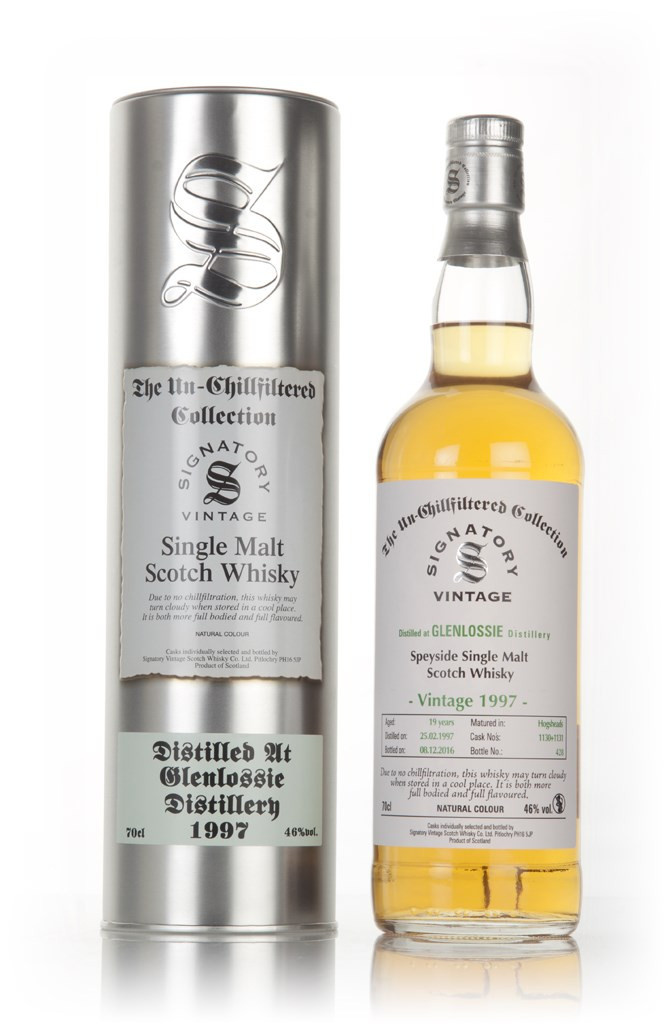 Glenlossie 19 Year Old 1997 (cask 1130 & 1131) - Un-Chillfiltered (Signatory) 70cl