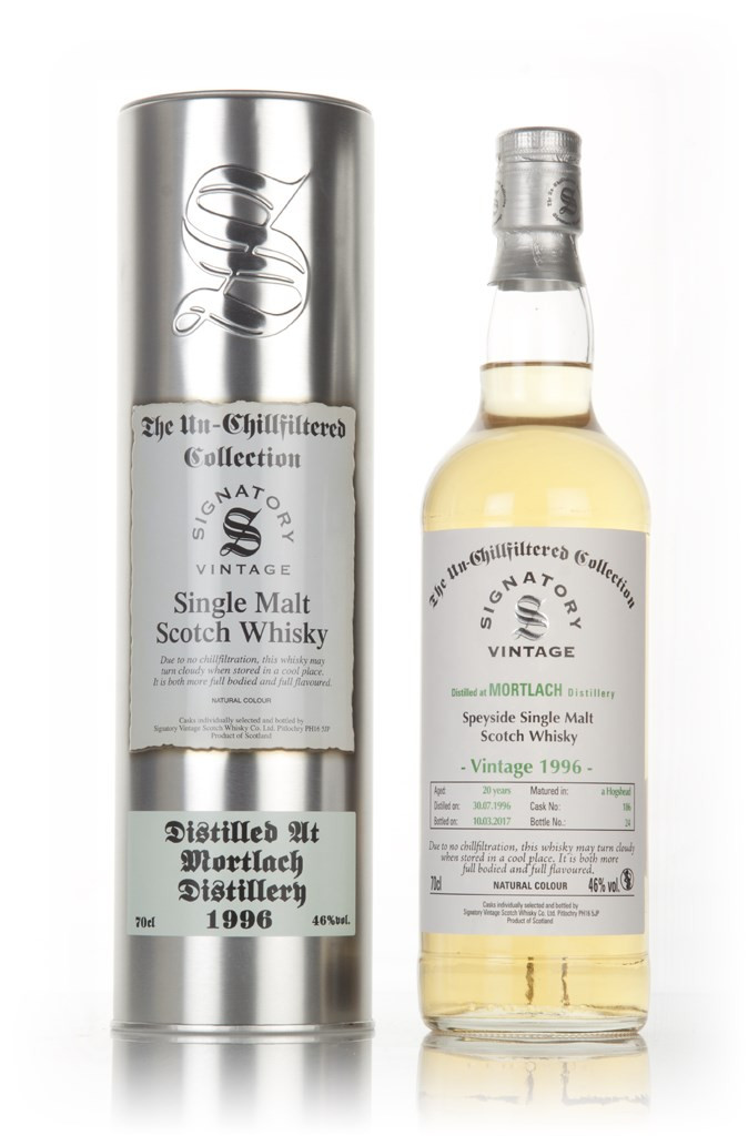 Mortlach 20 Year Old 1996 (cask 186) - Un-Chillfiltered Collection (Signatory) 70cl