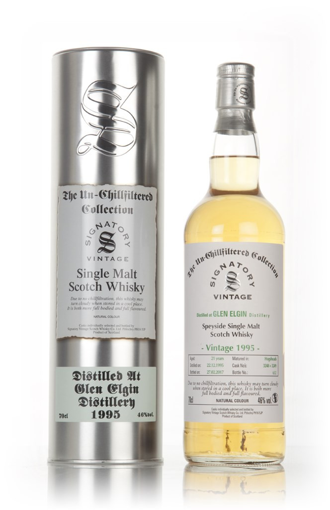 Glen Elgin 21 Year Old 1995 (cask 3248 & 3249) - Un-Chillfiltered Collection (Signatory) 70cl