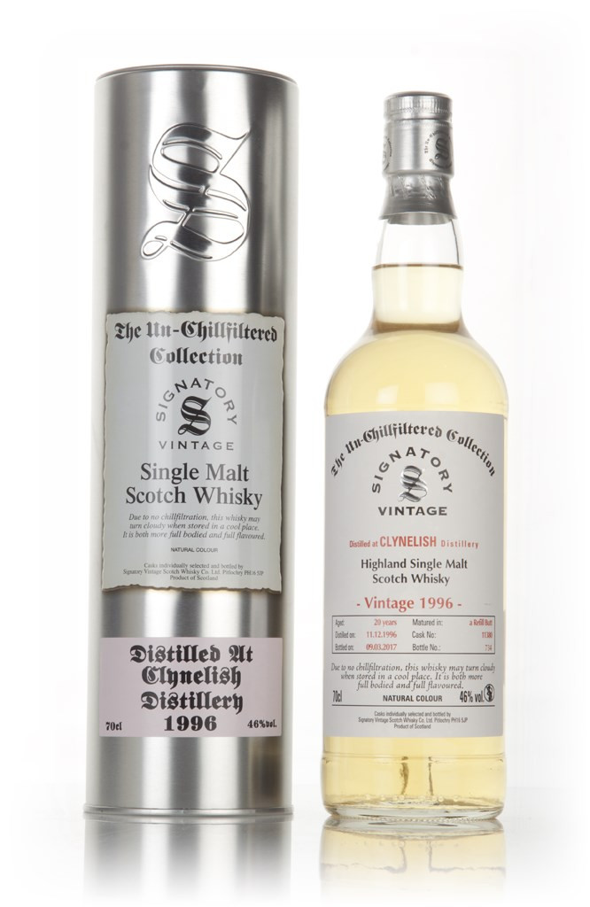 Clynelish 20 Year Old 1996 (casks 11380) - Un-Chillfiltered Collection (Signatory) 70cl