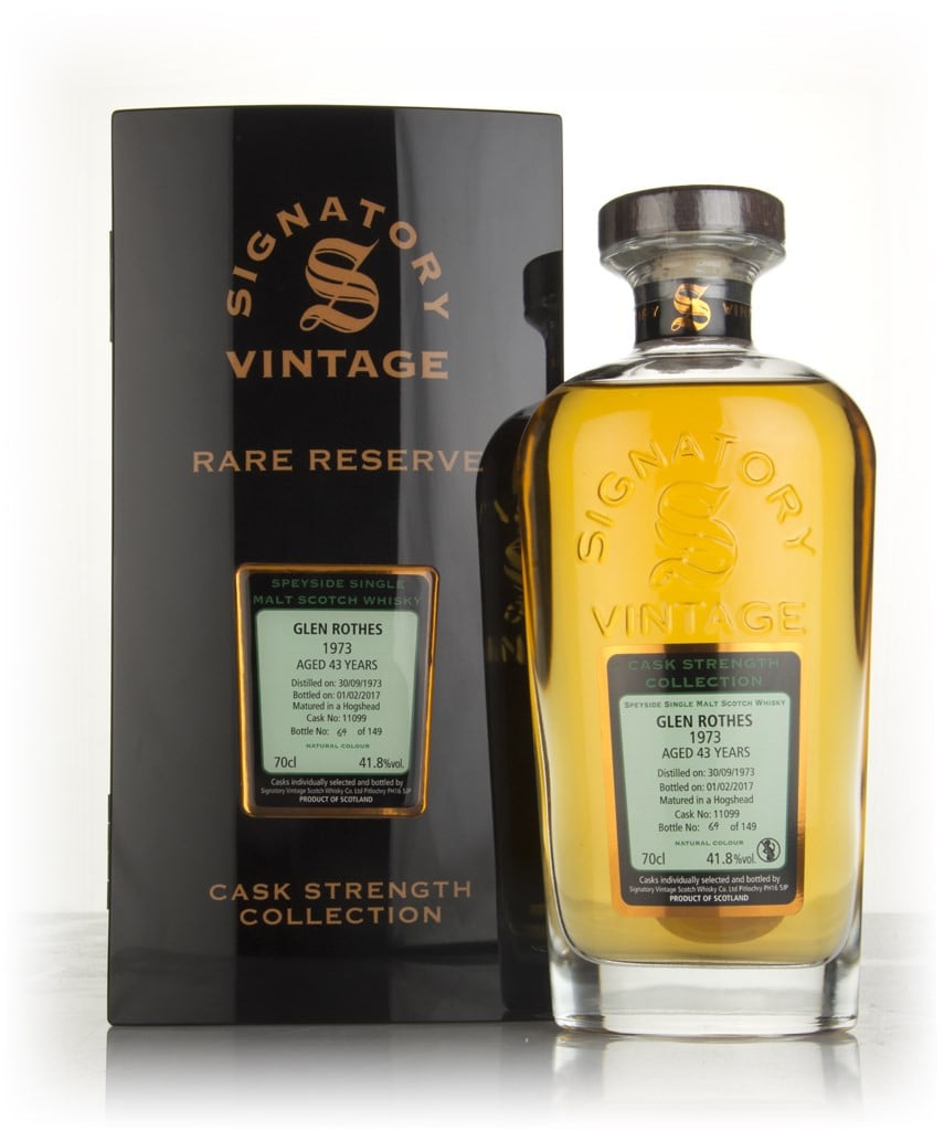 Glenrothes 43 Year Old 1973 (cask 11099) - Cask Strength Collection Rare Reserve (Signatory) 70cl
