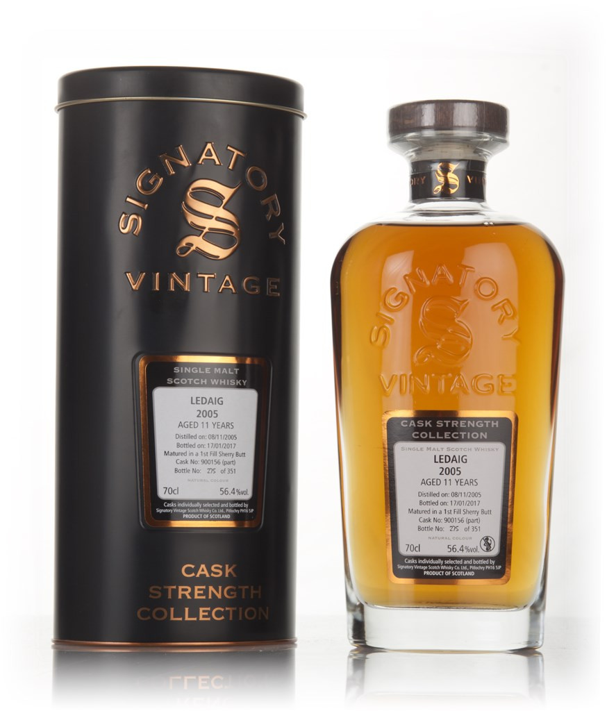 Ledaig 11 Year Old 2005 (cask 900156) - Cask Strength Collection (Signatory) 70cl