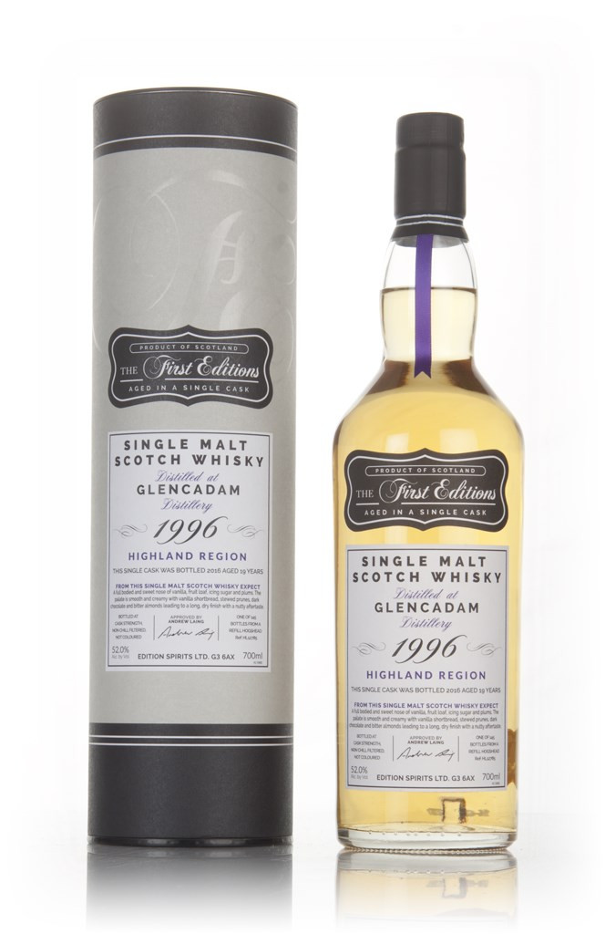 Glencadam 19 Year Old 1996 (cask 12785) - The First Editions (Hunter Laing) 70cl