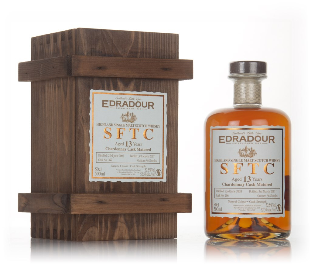 Edradour 13 Year Old 2003 (cask 266) Chardonnay Cask Matured - Straight From The Cask 50cl