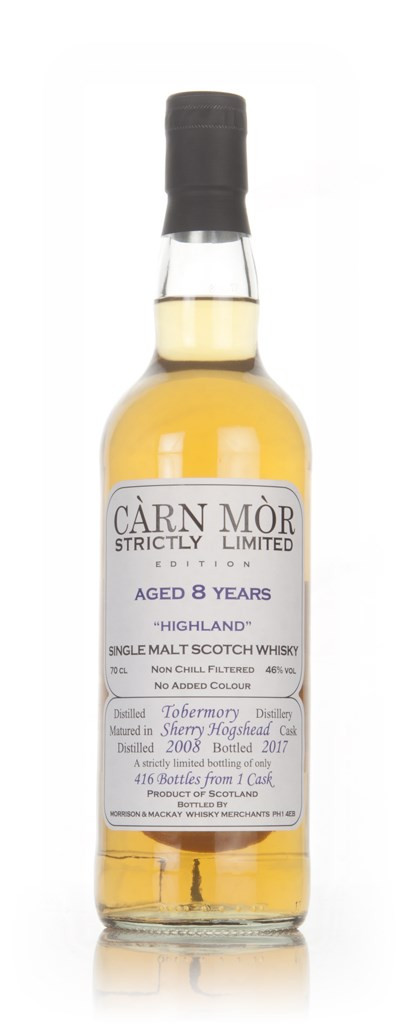 Tobermory 8 Year Old 2008 (bottled 2017) - Strictly Limited (Càrn Mòr) 70cl