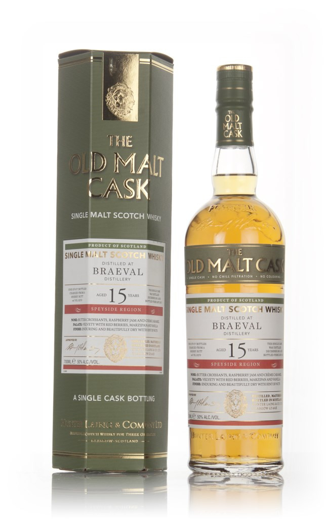 Braeval 15 Year Old 2001 (cask 13270) - Old Malt Cask (Hunter Laing) 70cl