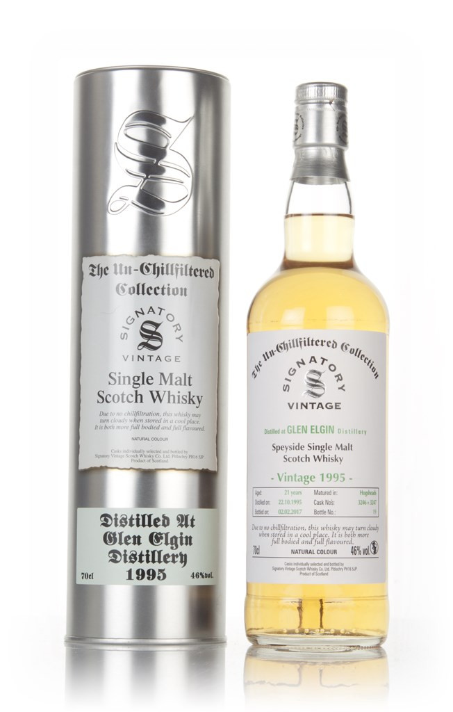 Glen Elgin 21 Year Old 1995 (cask 3246 & 3247) - Un-Chillfiltered Collection (Signatory) 70cl
