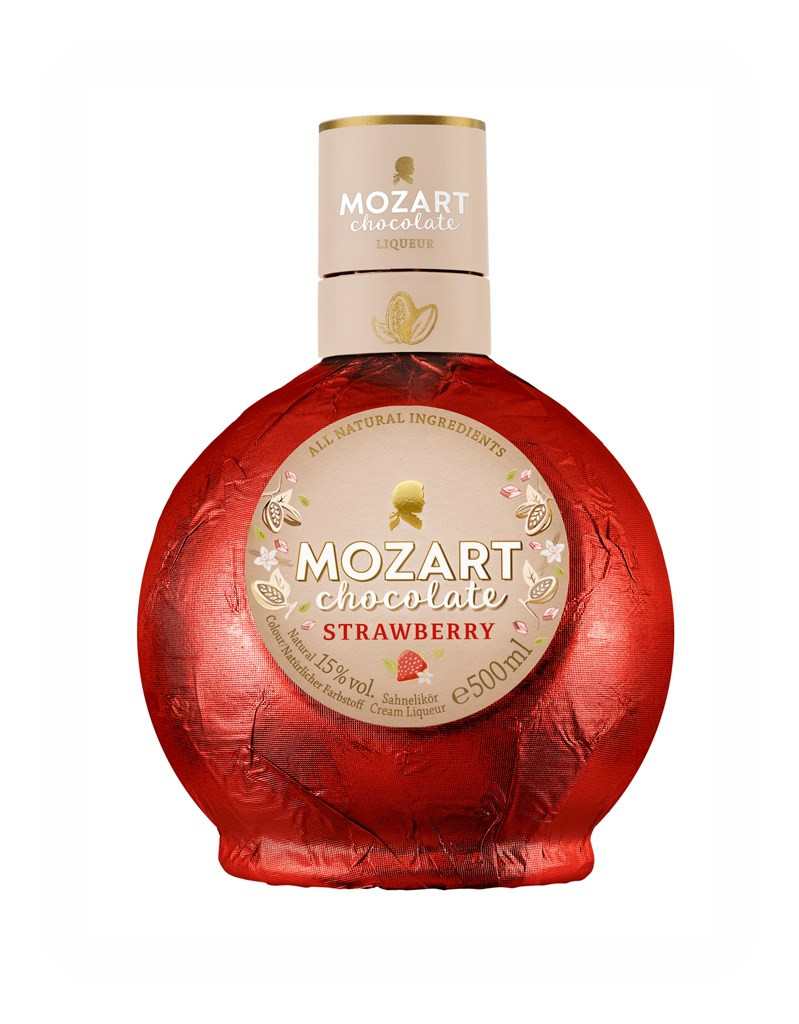 Mozart White Chocolate Strawberry Cream Liqueur
