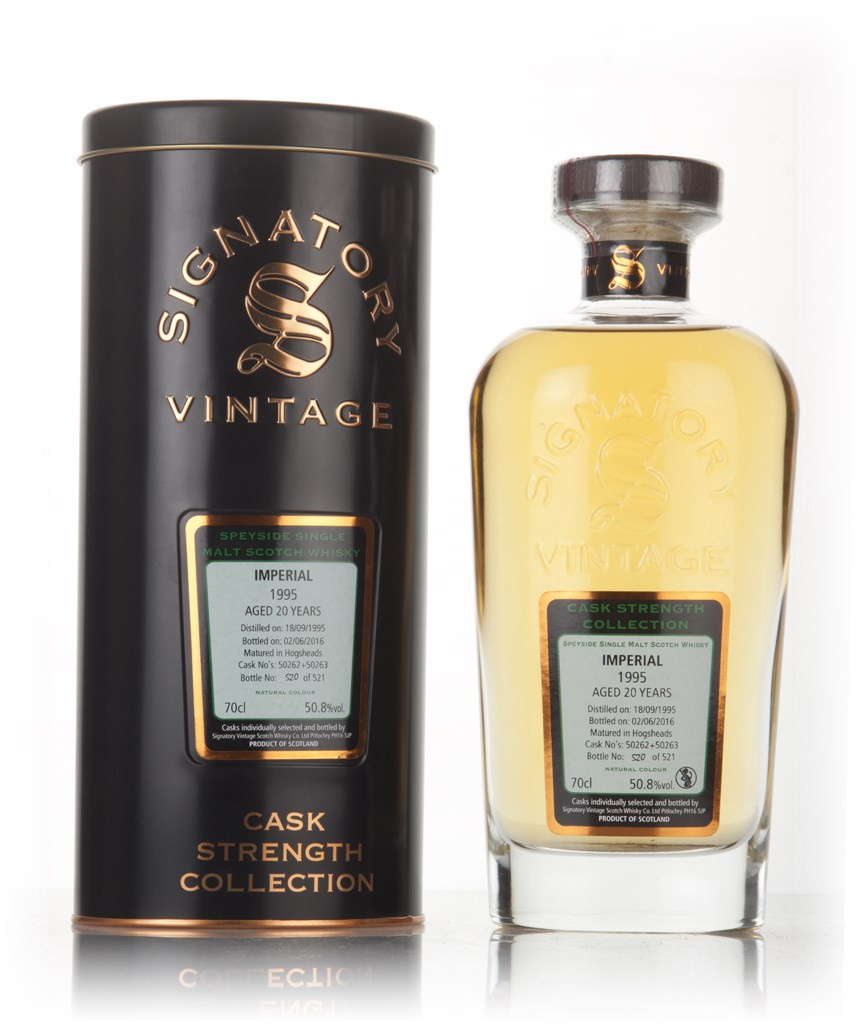 Imperial 21 Year Old 1995 (casks 50262 & 50263) - Cask Strength Collection (Signatory) 70cl