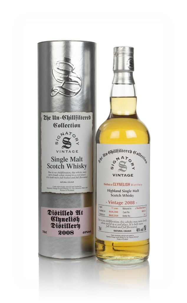 Clynelish 11 Year Old 2008 (cask 800154) - Un-Chillfiltered Collection (Signatory) 70cl