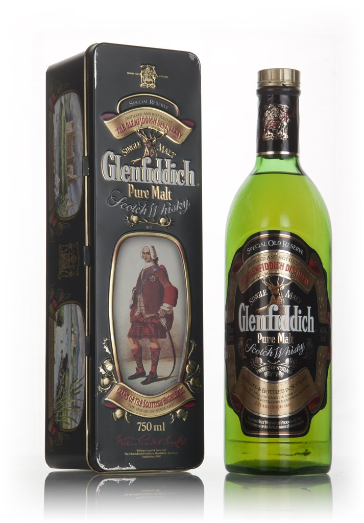 Glenfiddich Pure Malt - Clans of the Highlands (Clan Stewart) - 1980s 75cl