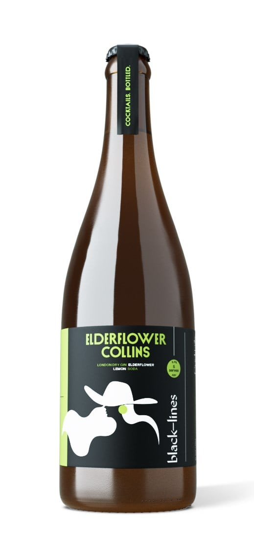Black Lines Elderflower Collins 75cl