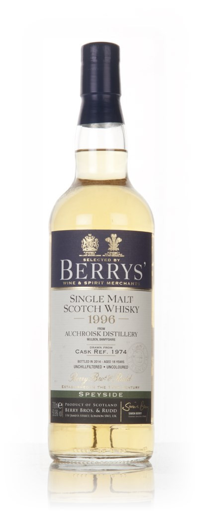 Auchroisk 18 Year Old 1996 (cask 1974) (Berry Bros. & Rudd) 70cl