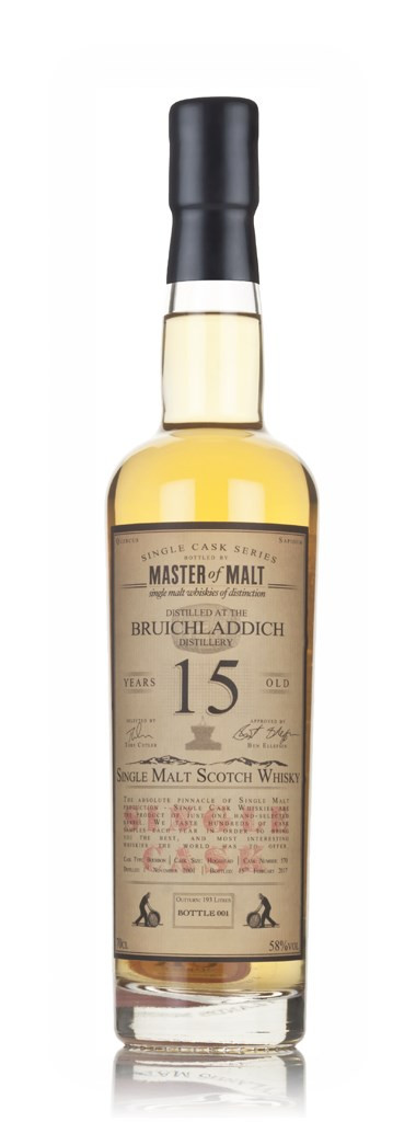 Bruichladdich 15 Year Old 2001 - Single Cask (Master of Malt) 70cl