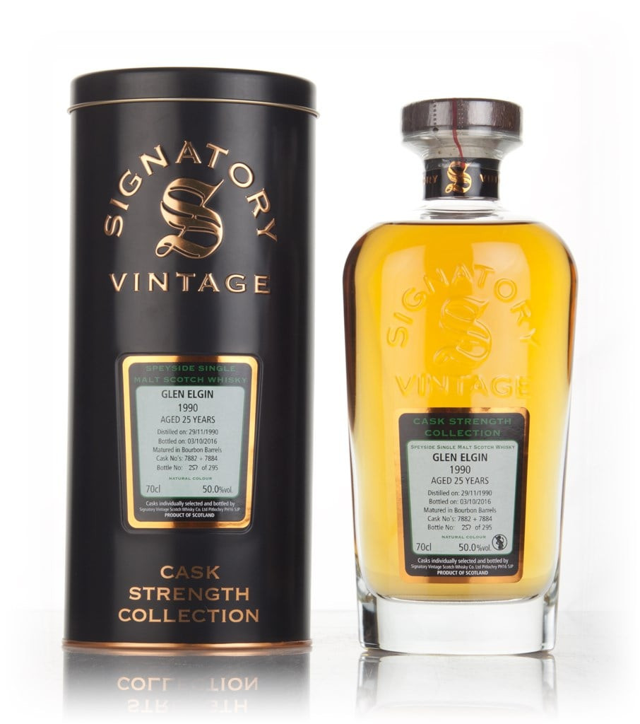 Glen Elgin 25 Year Old 1990 (casks 7882 & 7884) - Cask Strength Collection (Signatory) 70cl