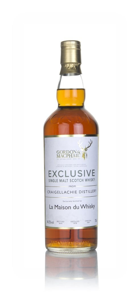 Craigellachie 46 Year Old 1970 (cask 1607) - Gordon & MacPhail (La Maison du Whisky 60th Anniversary) 70cl