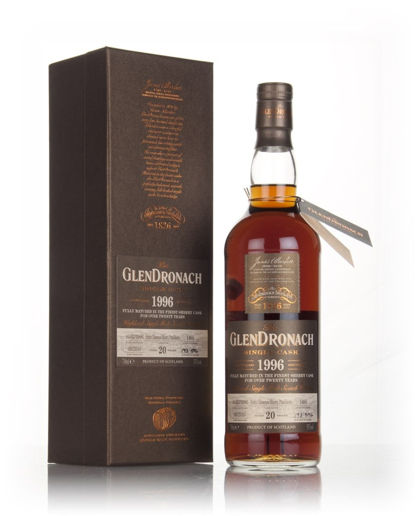 The GlenDronach 20 Year Old 1996 (cask 1485) - PX Sherry Puncheon