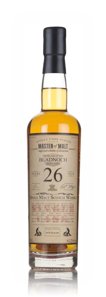 Bladnoch 26 Year Old 1990 - Single Cask (Master of Malt) 70cl