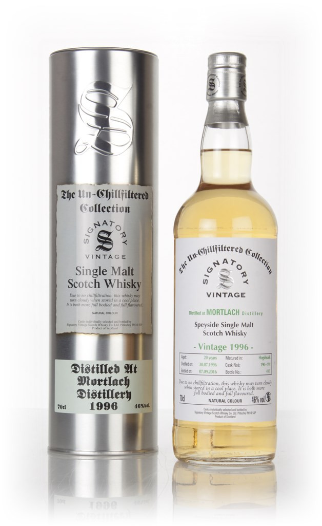 Mortlach 20 Year Old 1996 (casks 190 & 191) - Un-Chillfiltered Collection (Signatory) 70cl