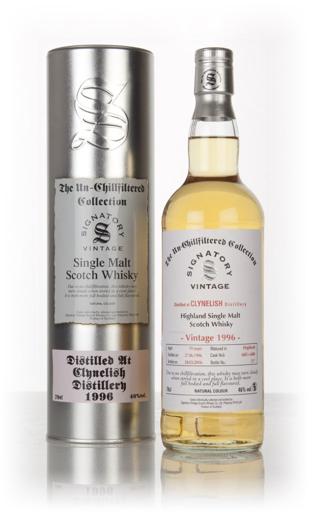 Clynelish 19 Year Old 1996 (casks 6403 & 6404) - Un-Chillfiltered Collection (Signatory) 70cl