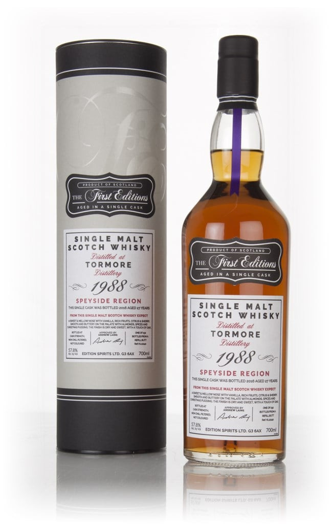 Tormore  27 Year Old 1988 (cask 12240) - The First Editions (Hunter Laing) 70cl