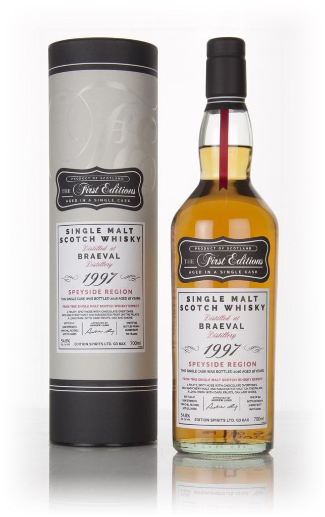 Braeval 18 Year Old 1997 (cask 12292) - The First Editions (Hunter Laing) 70cl