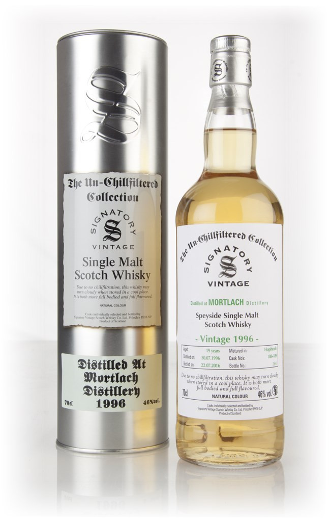 Mortlach 19 Year Old 1996 (casks 188 & 189) - Un-Chillfiltered Collection (Signatory) 70cl